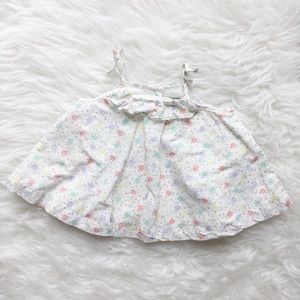baby Gap Floral Ruffle Tank